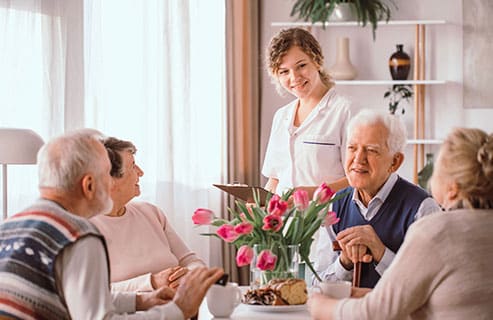 seniors dining